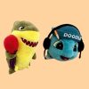doodle and arkey plushies 2pcs